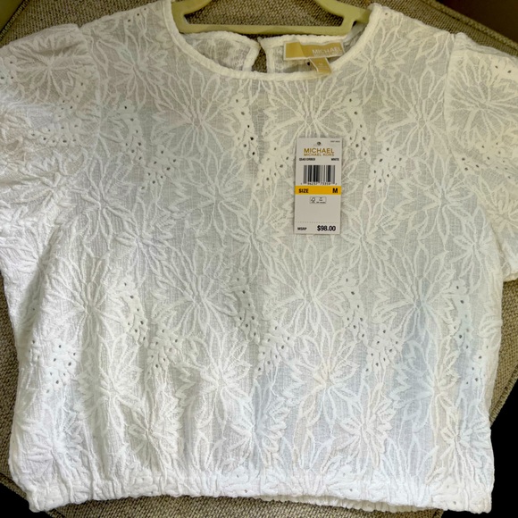 NWT MICHAEL MICHAEL KORS Blouse SIZE MEDIUM $98 - Picture 4 of 6